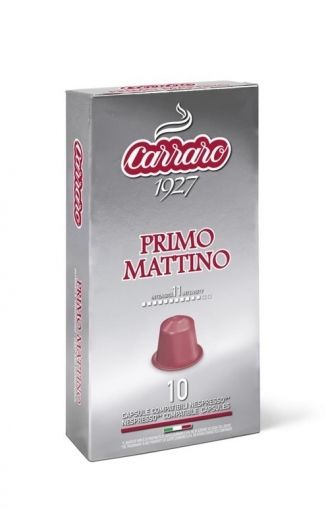 Carraro Капсули кафе Primo Mattino 10х5.2гр (съвместими с Неспресо)