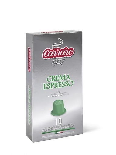 Carraro Капсули кафе Crema Espresso 10x5.2 гр.(съвместими с Неспресо)