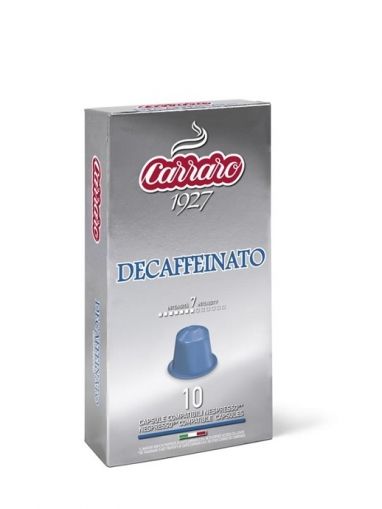 Carraro Капсули кафе Decaffeinato 10x5.2 гр.(съвместими с Неспресо)