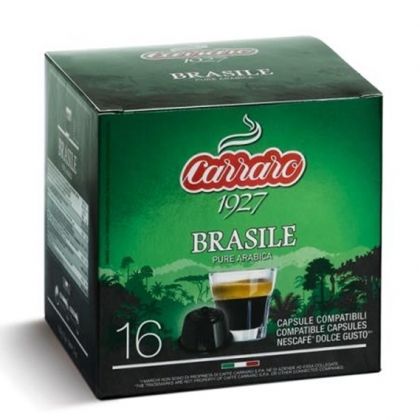 Carraro Капсули Single Origin Brasile 16x7г. (съвместими с Долче Густо)